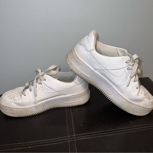 Nike Air Force 1 Sage Low in Triple White - Women's Sz 7